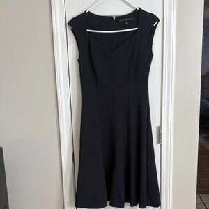 White House Black Market Elegant Black Midi Dress